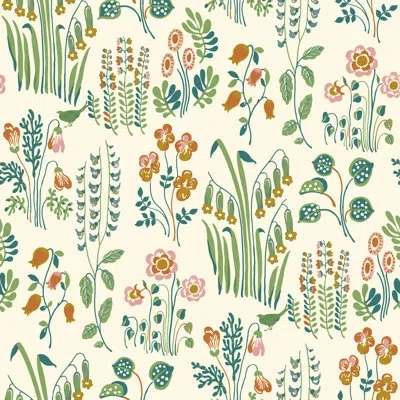 Novogratz Tallulah Belle Peel And Stick Wallpaper By  In Green,beige