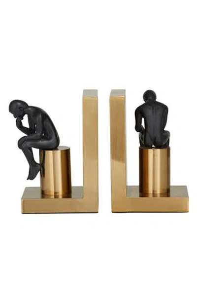 Novogratz The  The Thinker Iron Bookends In Gold