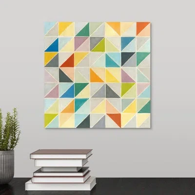 Novogratz 'triangle Madness' By The  - Painting On Canvas In Wrapped Canvas