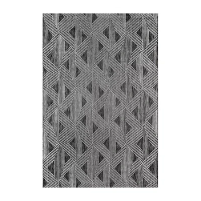 Novogratz Villa Como Geometric Indoor Outdoor Rectangular Accent Rug In Black