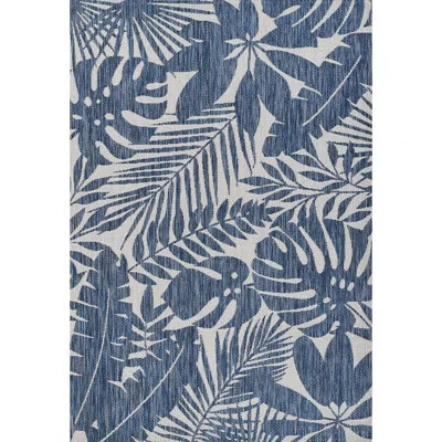 Novogratz Villa Floral Blue/beige Indoor / Outdoor Area Rug