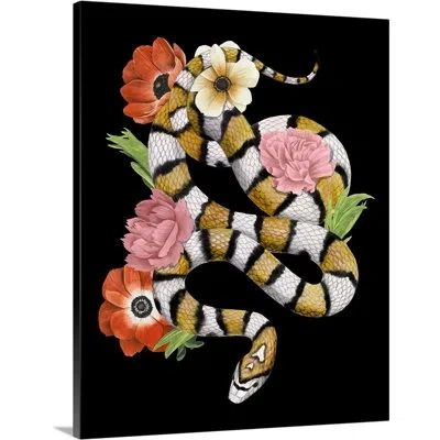 Novogratz 'yellow Sweet Serpent Ii' Framed Painting Print In Wrapped Canvas