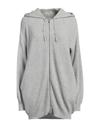 N.o.w. Andrea Rosati Cashmere N. O.w. Andrea Rosati Cashmere Woman Cardigan Light Grey Size Xl Wool, Viscose, Cashmere, Nylon