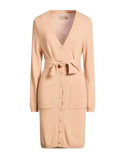 N.o.w. Andrea Rosati Cashmere N. O.w. Andrea Rosati Cashmere Woman Cardigan Sand Size L Cashmere, Viscose, Wool, Polyamide In Neutral