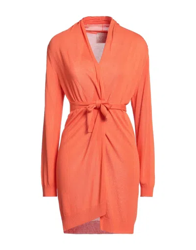 N.o.w. Andrea Rosati Cashmere Cardigans In Tomato Red