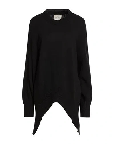N.o.w. Andrea Rosati Cashmere N. O.w. Andrea Rosati Cashmere Woman Sweater Black Size M Wool, Viscose, Cashmere, Nylon