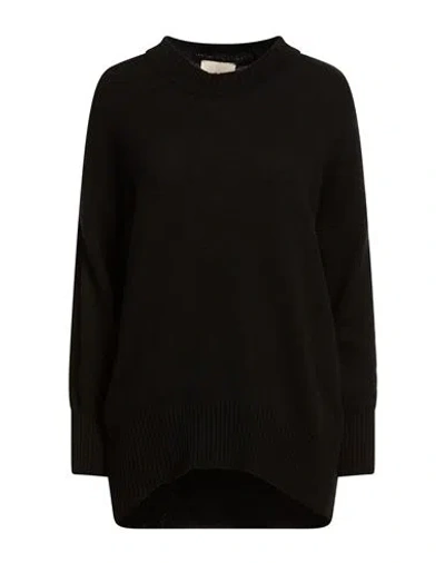 N.o.w. Andrea Rosati Cashmere N. O.w. Andrea Rosati Cashmere Woman Sweater Black Size S Wool, Viscose, Nylon, Cashmere