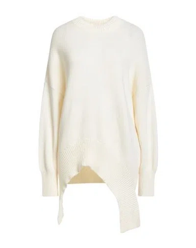 N.o.w. Andrea Rosati Cashmere N. O.w. Andrea Rosati Cashmere Woman Sweater Cream Size M Wool, Viscose, Cashmere, Nylon In Neutral