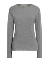 N.o.w. Andrea Rosati Cashmere N. O.w. Andrea Rosati Cashmere Woman Sweater Grey Size Xl Cashmere, Wool, Viscose, Nylon In Grey