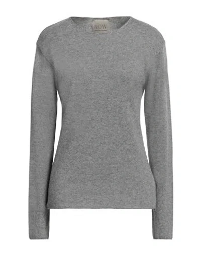 N.o.w. Andrea Rosati Cashmere N. O.w. Andrea Rosati Cashmere Woman Sweater Grey Size Xl Cashmere, Wool, Viscose, Nylon