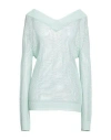 N.o.w. Andrea Rosati Cashmere N. O.w. Andrea Rosati Cashmere Woman Sweater Light Green Size L Viscose In Green
