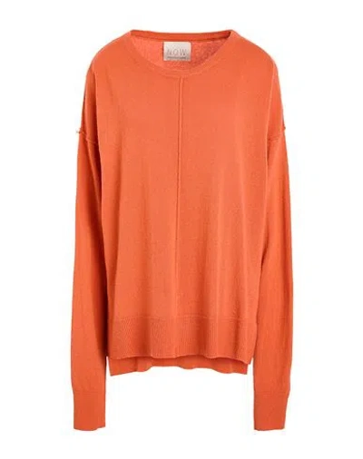 N.o.w. Andrea Rosati Cashmere N. O.w. Andrea Rosati Cashmere Woman Sweater Orange Size L Wool, Viscose, Cashmere, Nylon