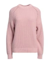 N.o.w. Andrea Rosati Cashmere N. O.w. Andrea Rosati Cashmere Woman Sweater Pink Size L Cashmere, Viscose, Wool, Polyamide In Pink