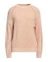 N.o.w. Andrea Rosati Cashmere N. O.w. Andrea Rosati Cashmere Woman Sweater Sand Size L Cashmere, Viscose, Wool, Polyamide In Beige