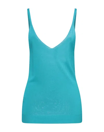 N.o.w. Andrea Rosati Cashmere Tops In Blue