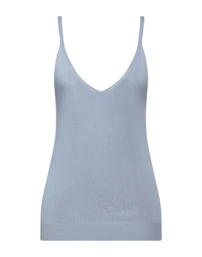 N.o.w. Andrea Rosati Cashmere Tops In Blue