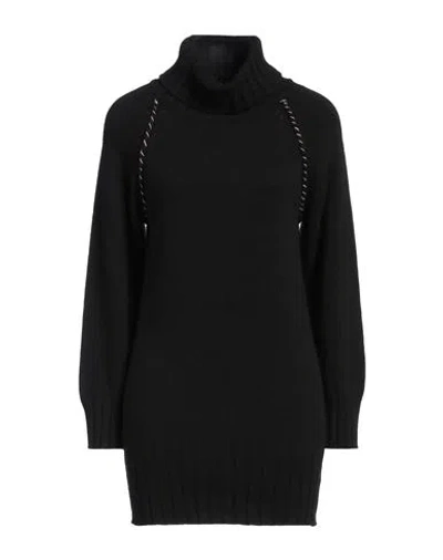 N.o.w. Andrea Rosati Cashmere N. O.w. Andrea Rosati Cashmere Woman Turtleneck Black Size S Cashmere, Viscose, Wool, Polyamide In Black