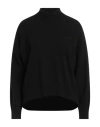 N.o.w. Andrea Rosati Cashmere N. O.w. Andrea Rosati Cashmere Woman Turtleneck Black Size M Wool, Viscose, Cashmere, Nylon