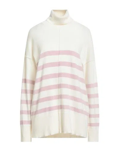 N.o.w. Andrea Rosati Cashmere N. O.w. Andrea Rosati Cashmere Woman Turtleneck Lilac Size M Wool, Viscose, Cashmere, Nylon In Gray