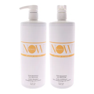 Now Beauty No Yellow Shampoo And Conditioner Kit By  For Unisex - 2 Pc Kit 32oz Shampoo, 32oz Conditi In Multi