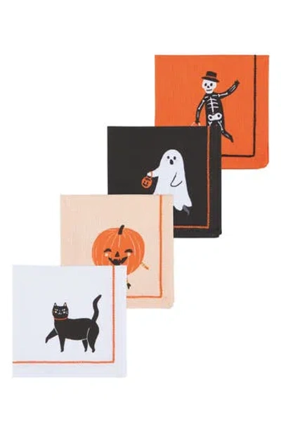 Now Designs Boo Crew Set Of 4 Cocktail Napkins