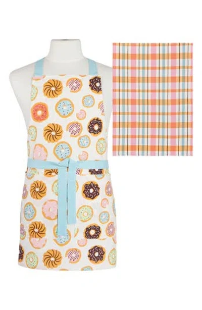 Now Designs Donuts 2-piece Apron & Tea Towel Set In Multi