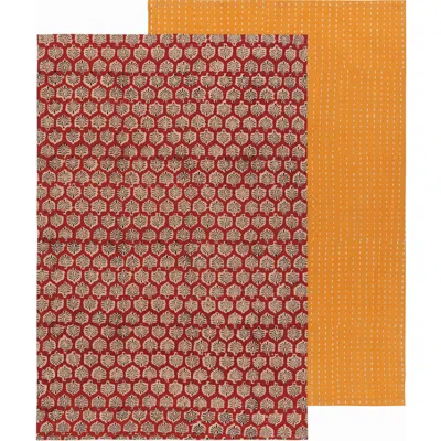 Now Designs Field Block Print Cotton Dish Towel