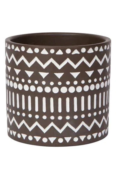 Now Designs Geometric Plant Pot In Multi
