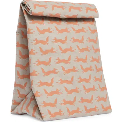 Now Designs Hill Dale Fox Paper Lunch Bag In Fox Multi