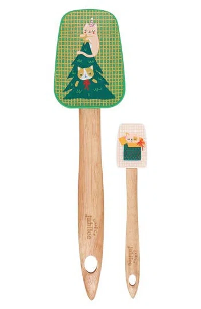 Now Designs Let It Meow Set Of 2 Spoonulas In Multi