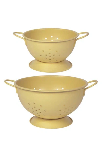 Now Designs Set Of 2 Colanders In Yellow
