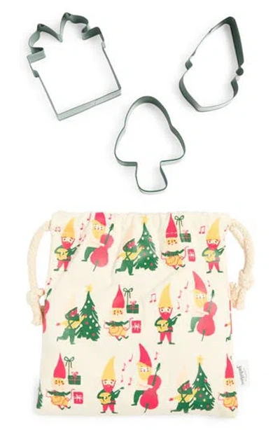 Now Designs Set Of 3 Gnome For The Holidays Cookie Cutters In Multi