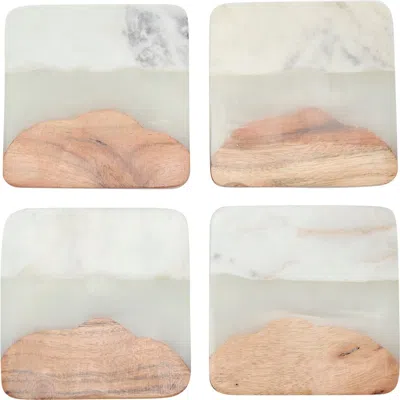 Now Designs Skyline Set Of 4 Coasters In Multi