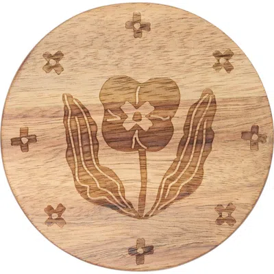 Now Designs Teppi Acacia Wood Coasters In Brown