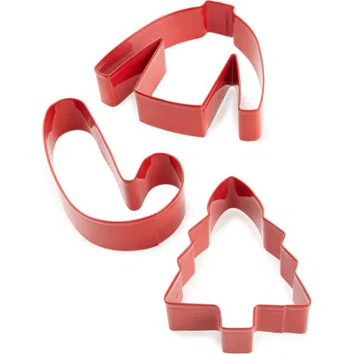 Now Designs Ugly Christmas Sweater Set Of 3 Cookie Cutters In Red