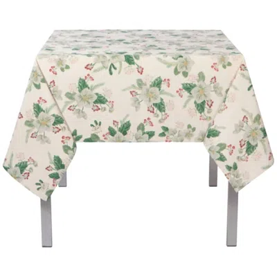 Now Designs Winterblossom Tablecloth - 60" In White Multi