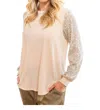 Now N Forever Center Of Attention Blouse In Cream In White