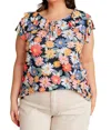 Now N Forever Flower Power Floral Top In Multi In Multi