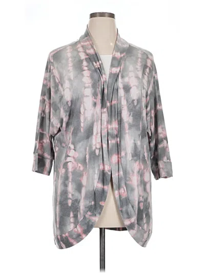 Pre-owned Now N Forever Kimono In Gray