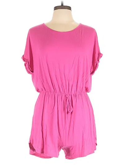 Pre-owned Now N Forever Romper In Pink