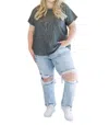 Now N Forever Run With It Top In Grey In Grey
