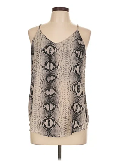 Pre-owned Now N Forever Sleeveless Blouse In Gray