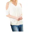 Now N Forever Split Shirt In White In White