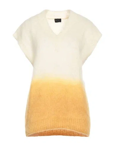 No.w No. W Woman Sweater Cream Size M Mohair Wool, Acrylic, Polyamide, Wool, Elastane In White