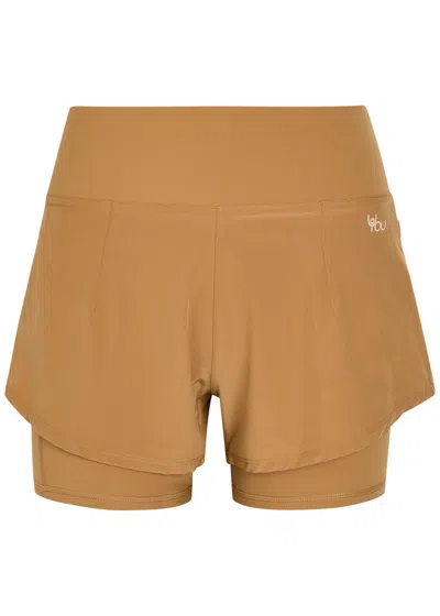 Now You Live Ashby 2-in-1 Youmove Shorts In Brown
