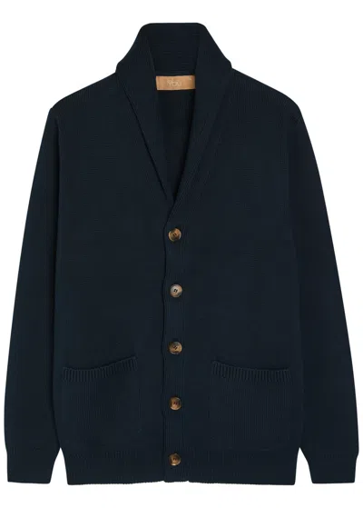 Now You Live Carlton Cotton Cardigan In Blue