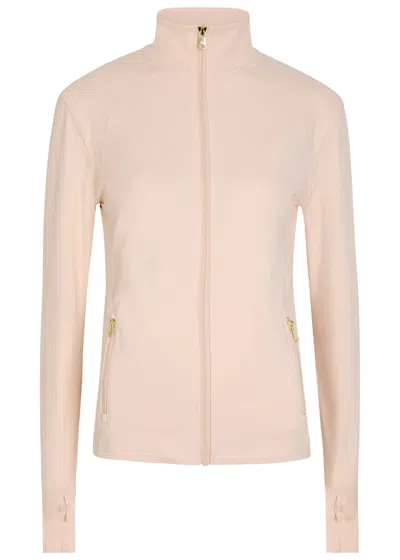 Now You Live Clayton Stretch-jersey Jacket In Pink