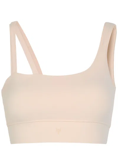 Now You Live Glen Stretch-jersey Sports Bra In Pink