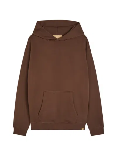 Now You Live Harcourt Embroidered Hoodie In Brown