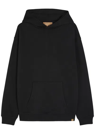 Now You Live Harcourt Hooded Cotton-blend Sweatshirt In Black